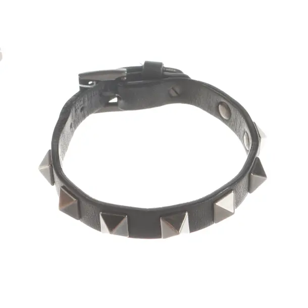Armband, in Schwarz, Leder, Valentino