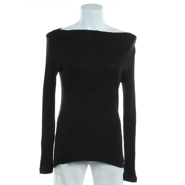 Long Sleeve Shirt, in Black, Cotton, Closed