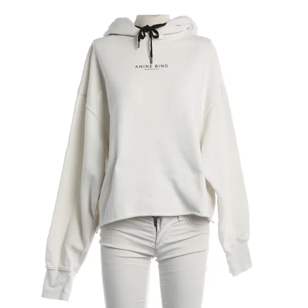 Hoodie, in White, Baumwolle, Anine Bing