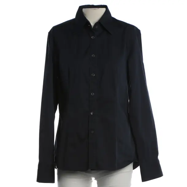 Blouse, in Navy, Cotton, Caliban