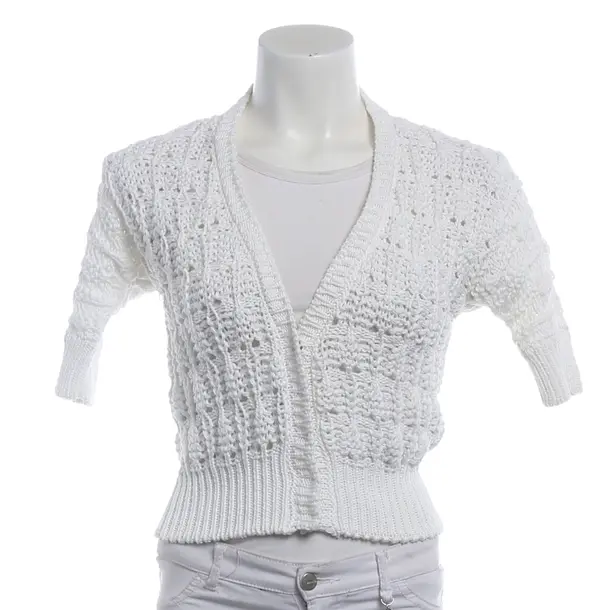 Cardigan, in Bianco, Cotone, Dolce e Gabbana