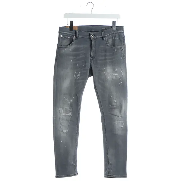 Jeans straight fit, in Grigio, Cotone, Dondup