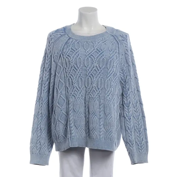 Pullover, in Blau, Baumwolle, Closed