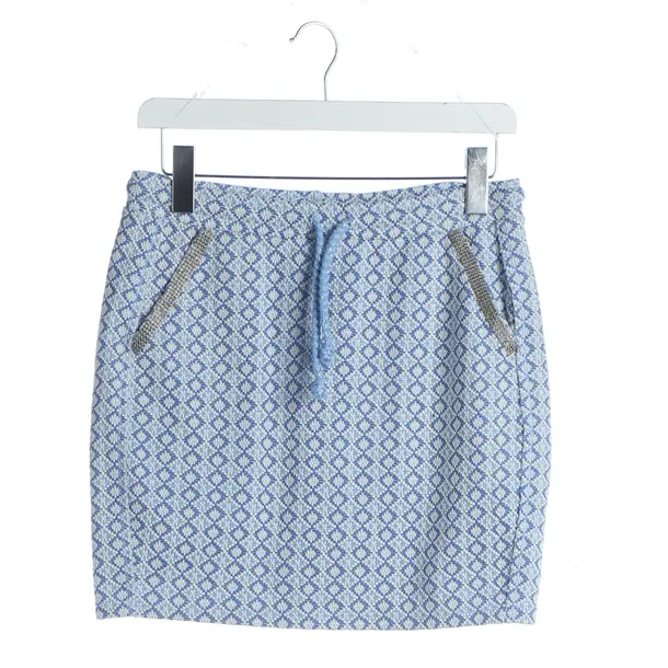 Skirt, in Blue, Cotton, Rich & Royal