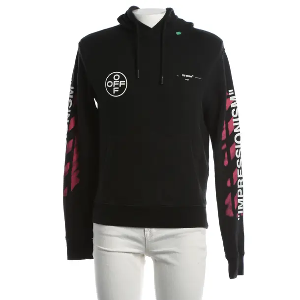 Hoodie, in Schwarz, Baumwolle, Off-White