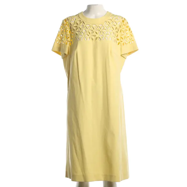 Cocktailkleid, in Pastellgelb, Baumwolle, Escada
