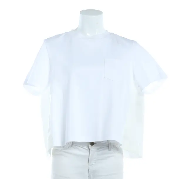 Shirt, in White, Cotton, Sacai