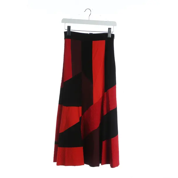 Gonna, in Rosso, Viscosa, Alexander McQueen