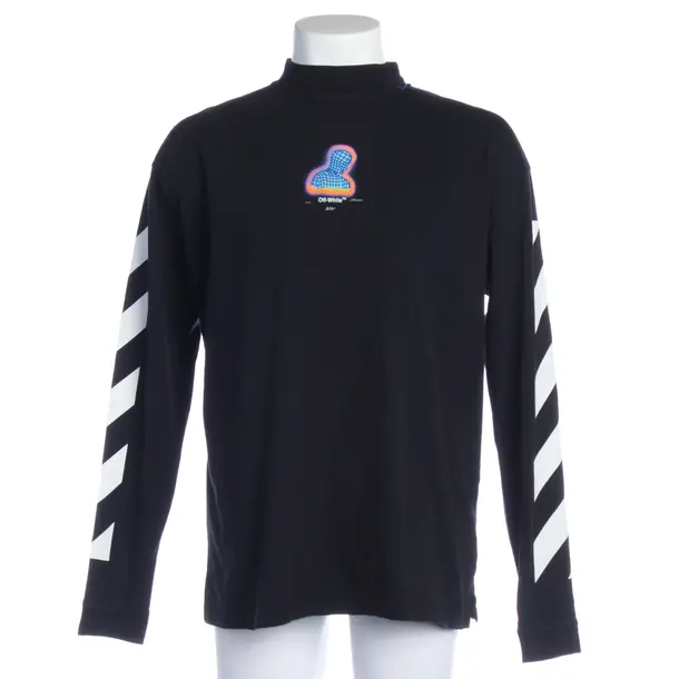 Longsleeve in Black, Cotton, Off-White