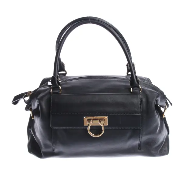 Handtasche in Schwarz, Leder, Salvatore Ferragamo