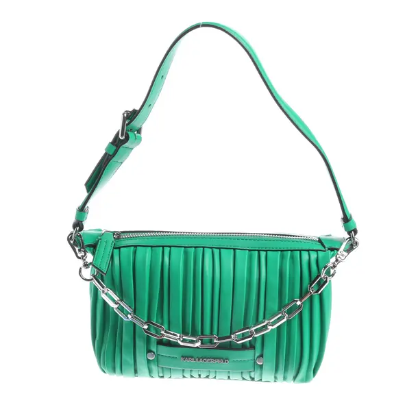 Schultertasche in Grün, Polyurethan, Karl Lagerfeld