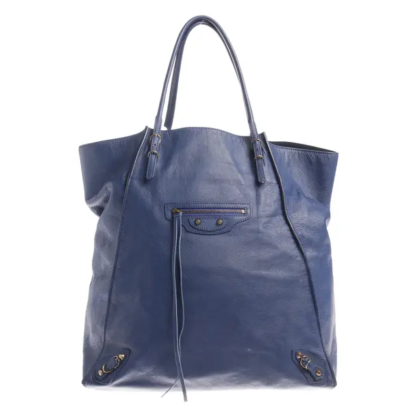 Handbag in Blue, Leather, Balenciaga