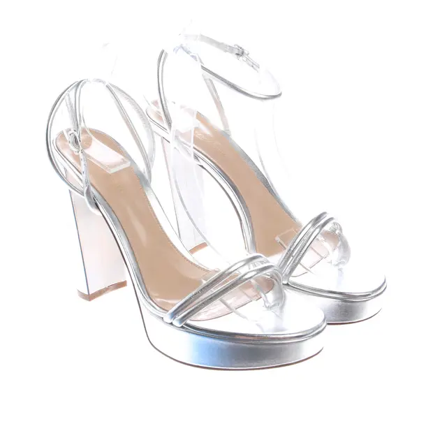 Sandaletten in Metallic, , Gianvito Rossi