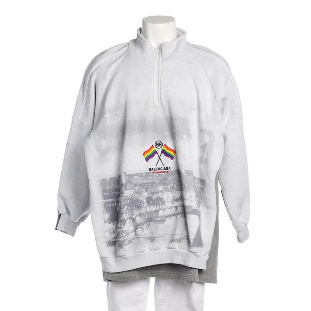Sweatshirt in Grau, Baumwolle, Balenciaga