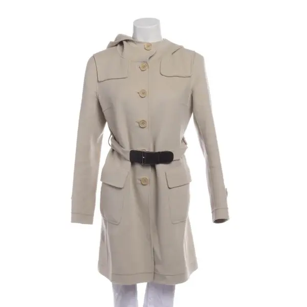 Übergangsmantel, in Beige, Wolle, Max Mara