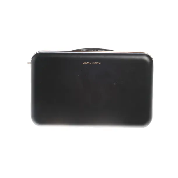 Clutch in Schwarz, Leder, Magda Butrym