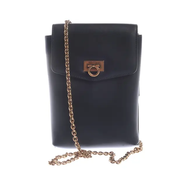 Schultertasche in Schwarz, Leder, Salvatore Ferragamo