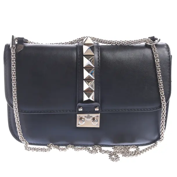 Shoulder Bag in Black, Leather, Valentino