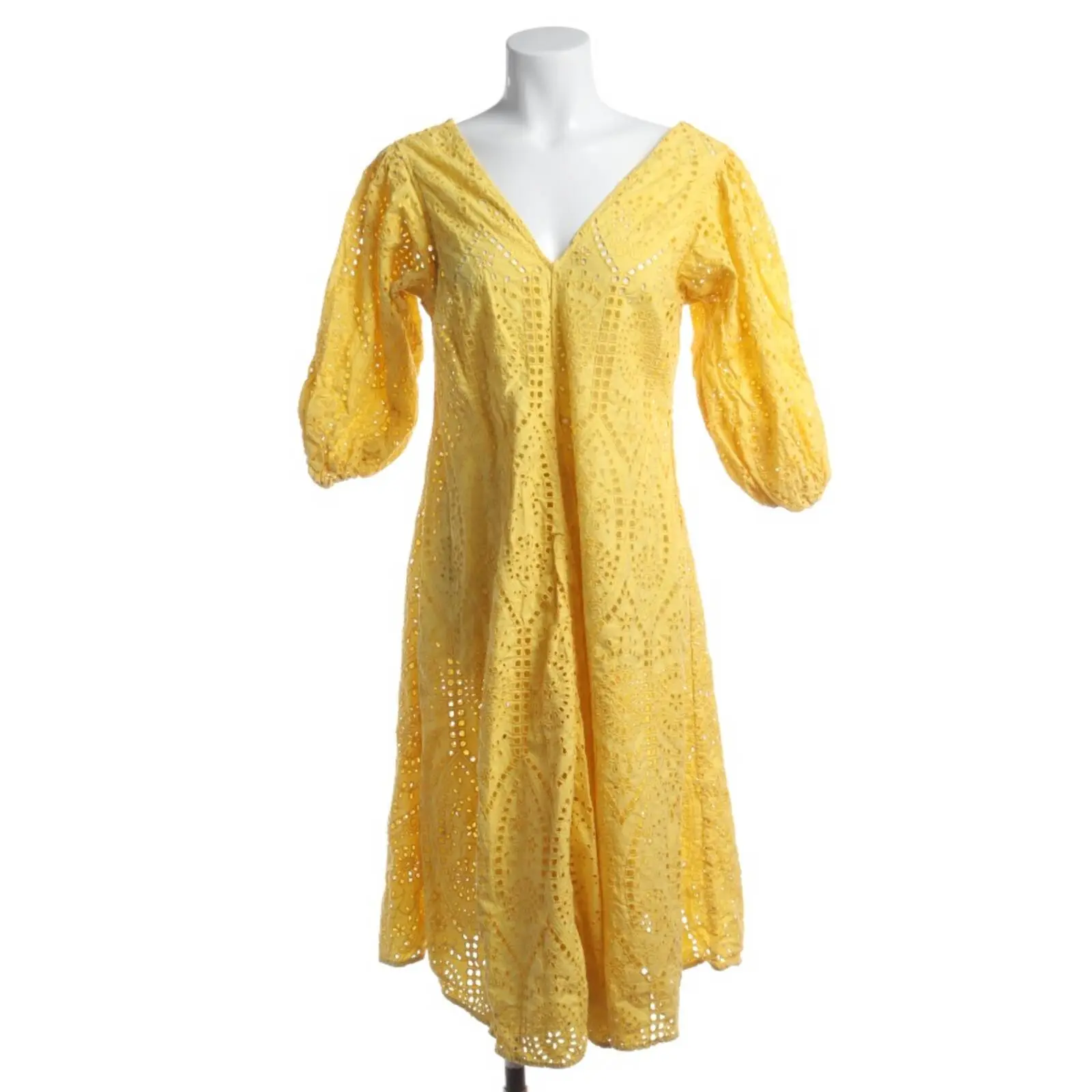 Ganni Dress Size 38 in Yellow
