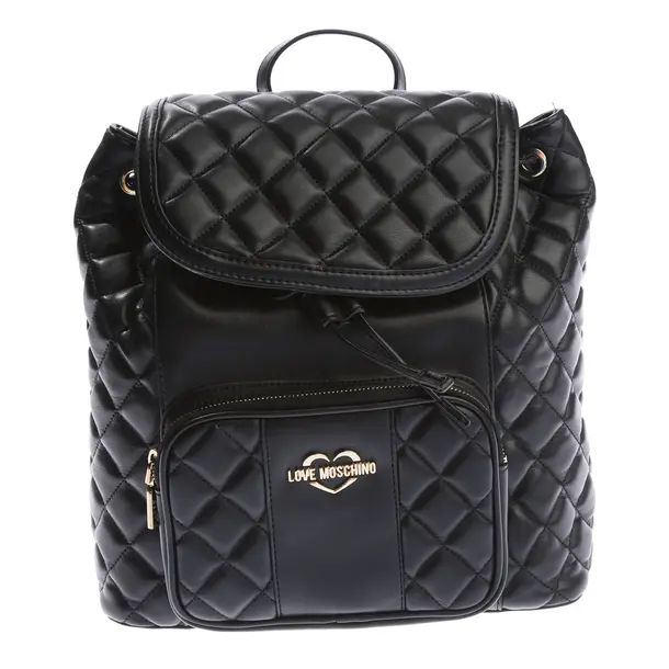 Backpack in Black, Polyamide, Love Moschino