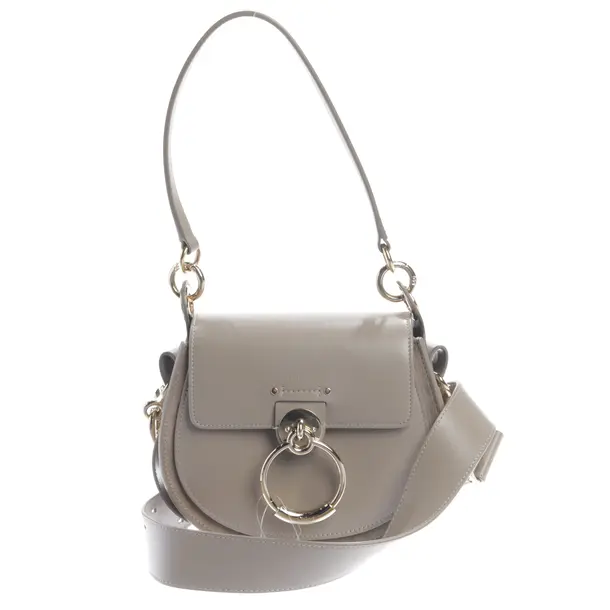 Umhängetasche, in Hellgrau, Leder, Chloé