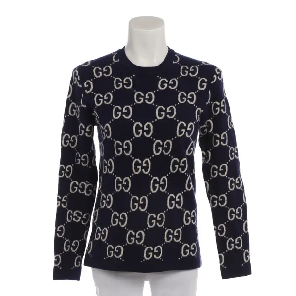 Wollpullover, in Blau, Wolle, Gucci