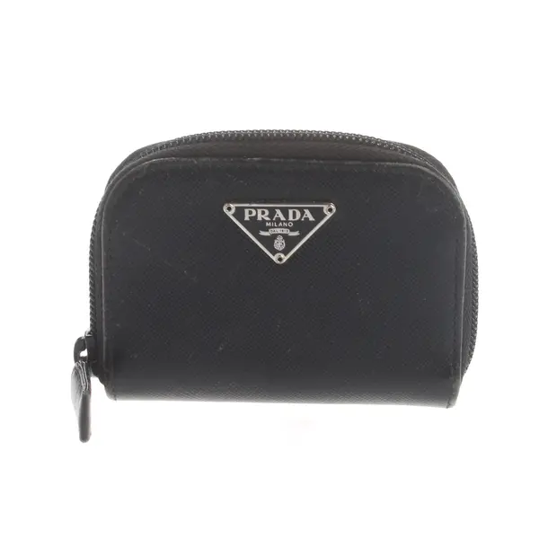 Wallet, in Black, Leather, Prada