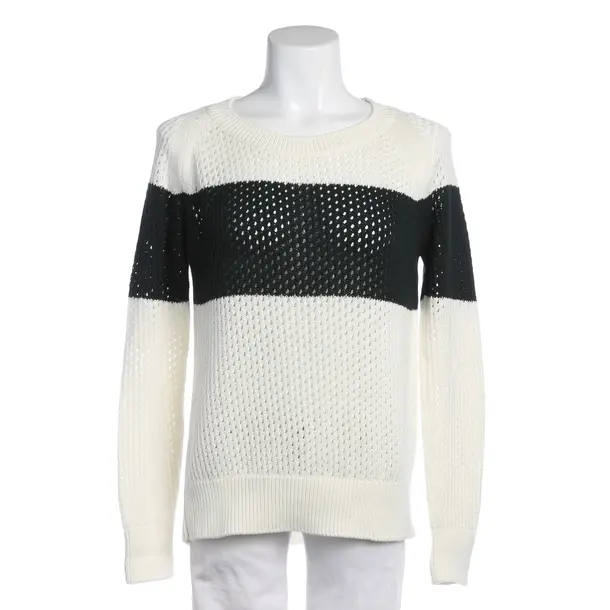 Jumper in White, Cotton, Closed