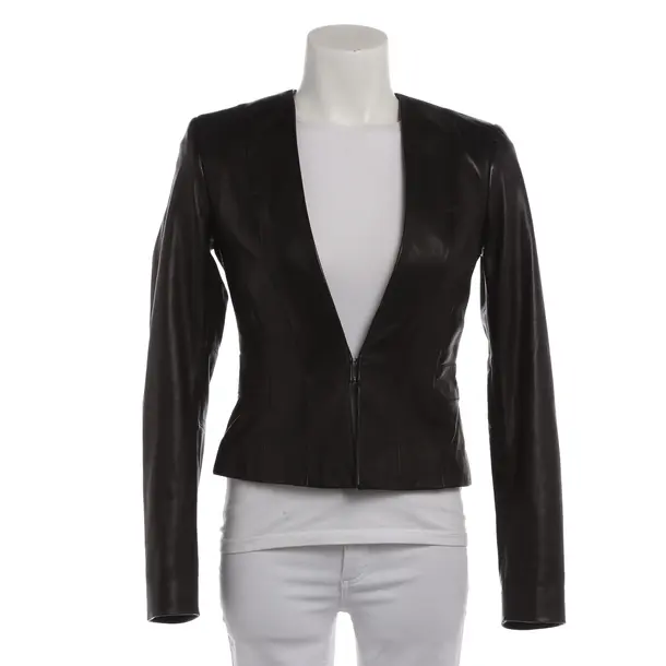Blazer in Black, Leather, Hugo Boss Black Label