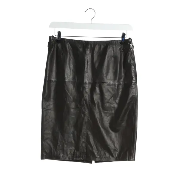 Skirt in Black, Leather, Hugo Boss Green