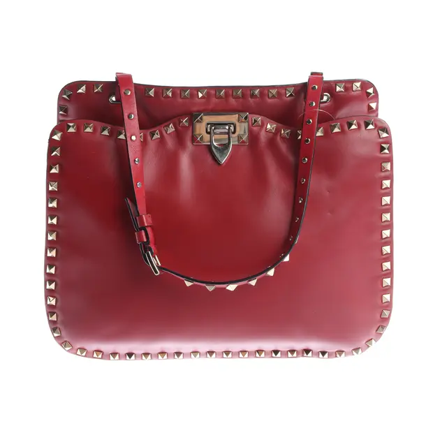 Shoulder Bag in Red, Leather, Valentino