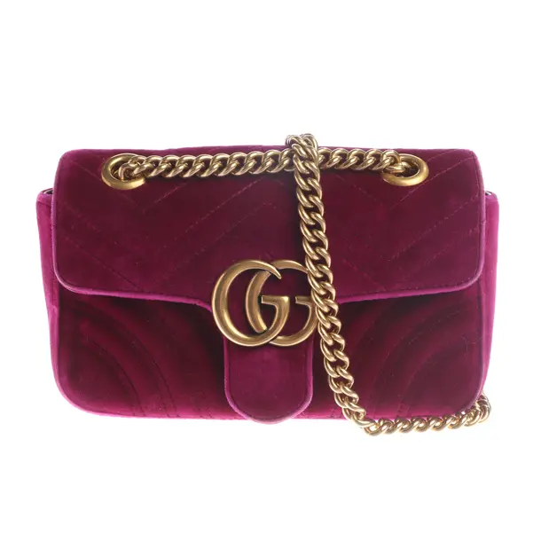 Umhängetasche, in Lila, Leder, Gucci