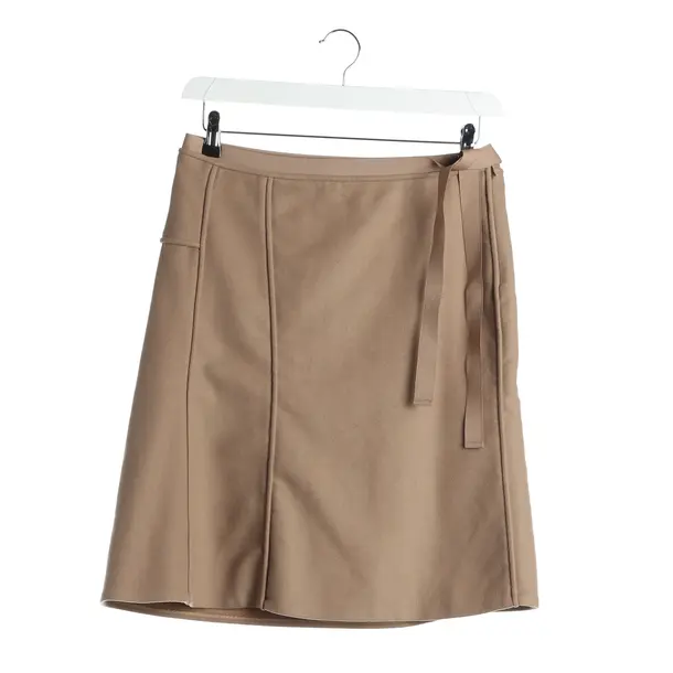 Rock, in Hellbraun, Wolle, Jil Sander