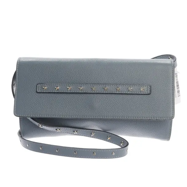 Clutch in Blau, Leder, Red Valentino