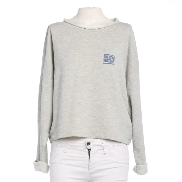 Felpa, in Grigio, Cotone, Vintage americano