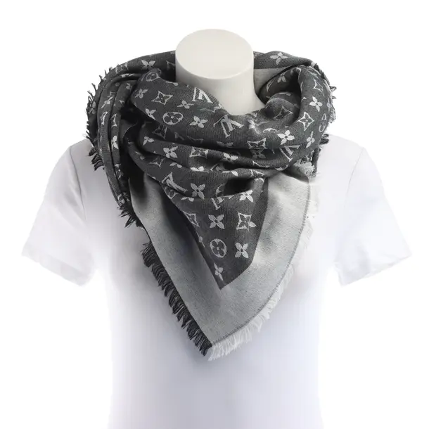 Shawl in Black, Silk, Louis Vuitton