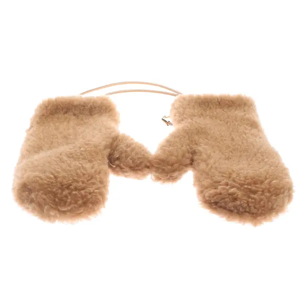 Fäustlinge, in Hellbraun, Seide, Max Mara