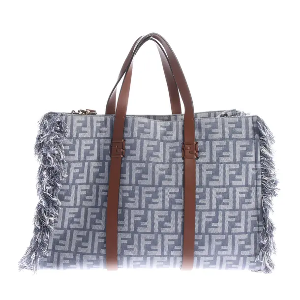 Shopper, in Blu, Cotone, Fendi