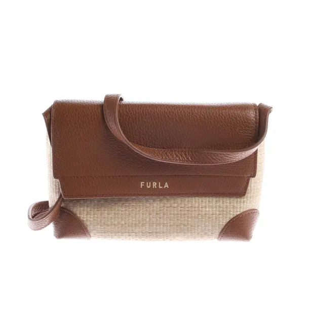 Shoulder Bag, in Light Brown, Leather, Furla