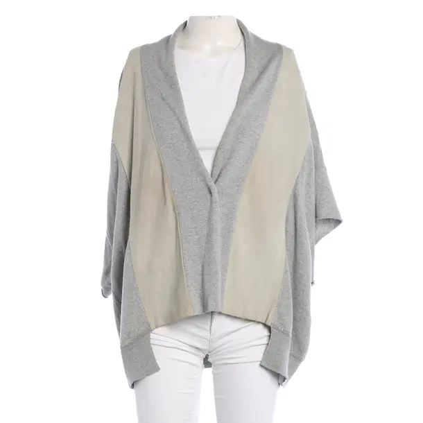 Cardigan, in Gray, Wool, Fabiana Filippi