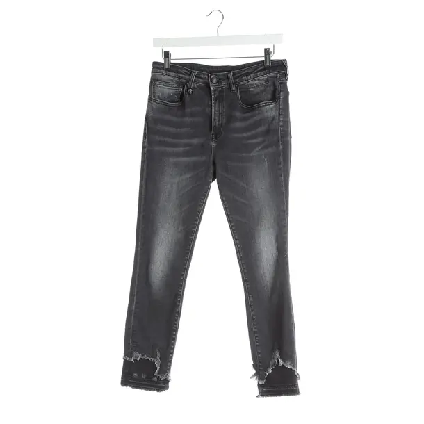 Jeans Slim Fit in Schwarz, Baumwolle, R13