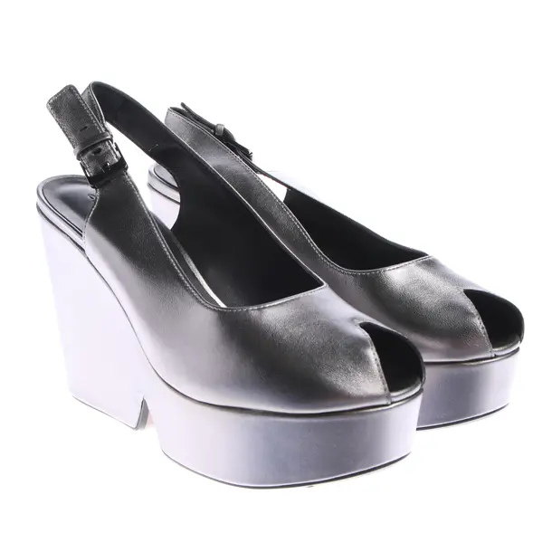 Sandaletten, in Silber, Clergerie