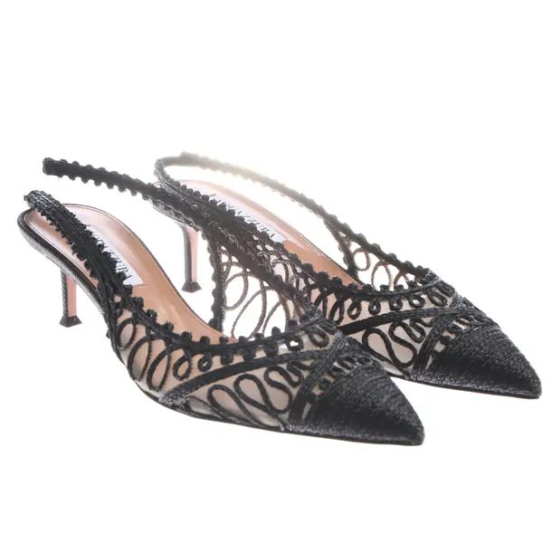Slingbacks, in Black, Aquazzura