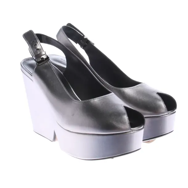 Sandaletten, in Silber, Clergerie