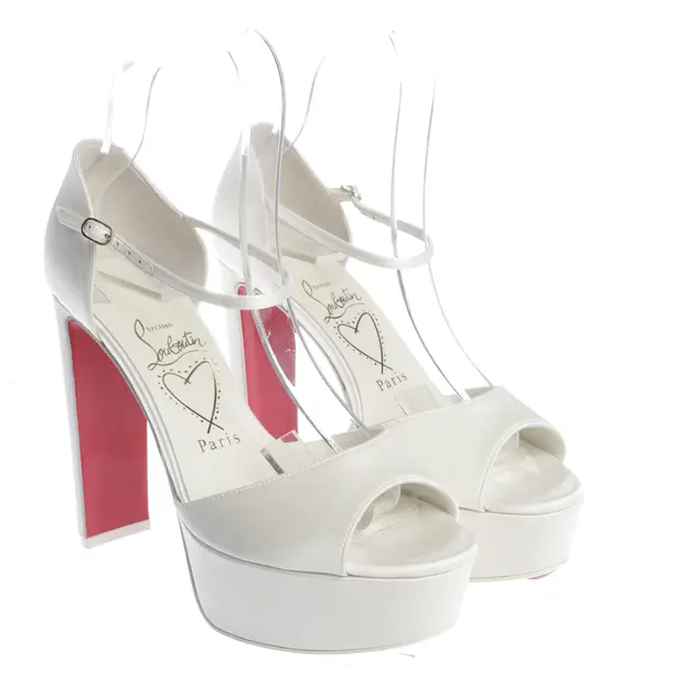 Sandaletten, in Weiß, Christian Louboutin