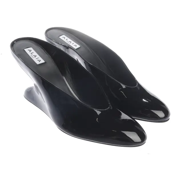 Alaia Hohe Pantoletten EUR 42 Schwarz - Schwarz - - Pre-Loved Designer Fashion - Alaia Second Hand Designer Shop