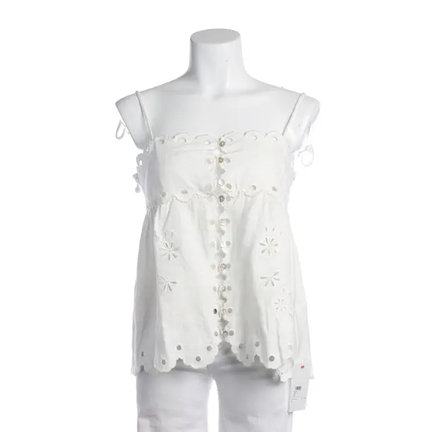 Top, in White, Cotton, Farm Rio