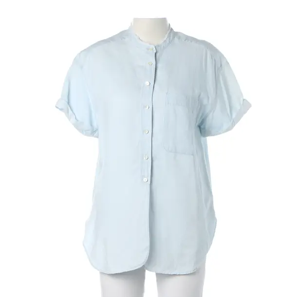 Tunic, in Light Blue, Cotton, Closed