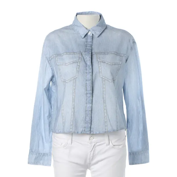 Bluse, in Hellblau, Baumwolle, Marc Cain Sports