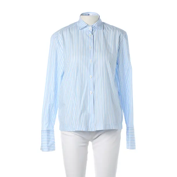 Blouse, in Light Blue, Cotton, Van Laack
